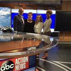 Alyssa Ortiz working with ABC News. 