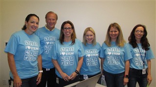 I Love STEM volunteers