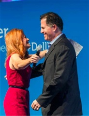 Ingrid Vanderveldt and Michael Dell