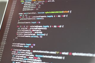 Several lines of code on a computer screen.