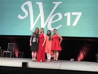 The super mom's of the panel "Working Moms: "What do the Kids Think?" for SWE's 2017 Women in STEM Convention.