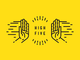 high five
