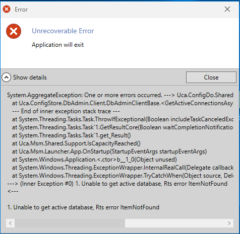 DeltaV Live error